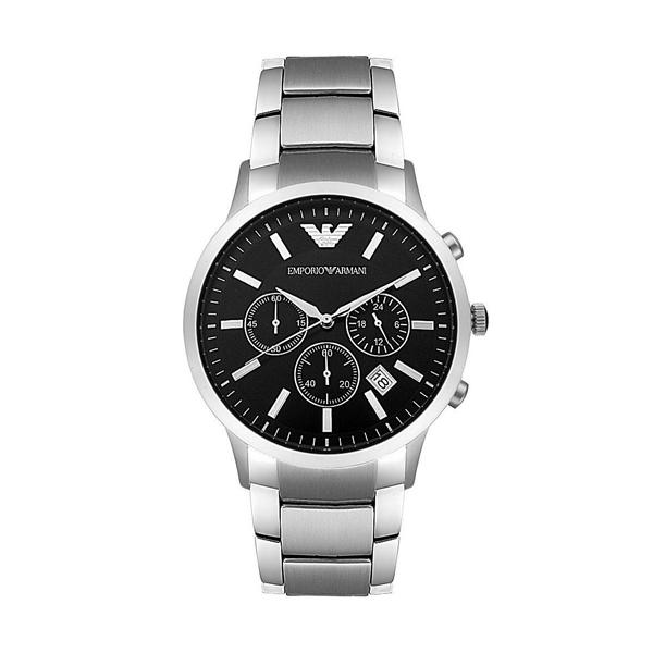 Reloj Emporio Armani hombre acero inoxidable plateado para de cuarzo con correa en ar2434