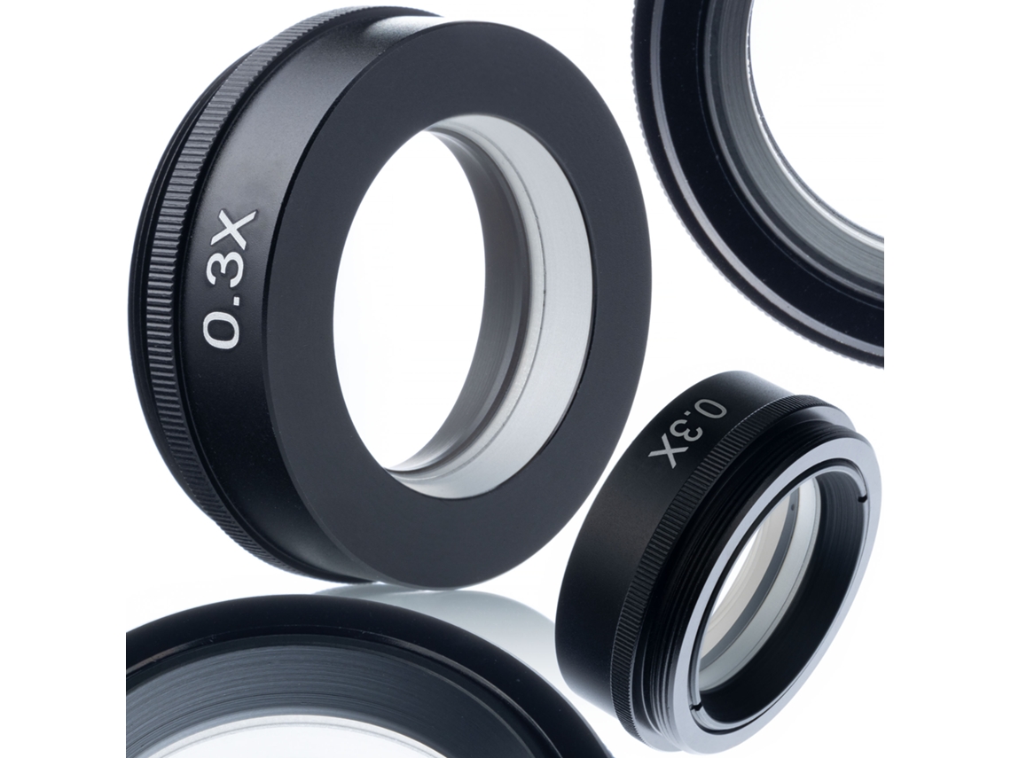 Lente para microscopio digital Earth Pro 0.3x – Aumento de 0.3x | Distancia de trabajo de 250 a 500 mm | Alta calidad