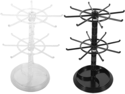 Suporte Giratório Pequeno De 2 Peças Para Chaveiros E Joias, Prateleira Para Joias Em Pontos De Venda.