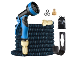 Manguera flexible y extensible de 2,5 a 7,5 metros, kit completo con varias mangueras, para riego y limpieza.
