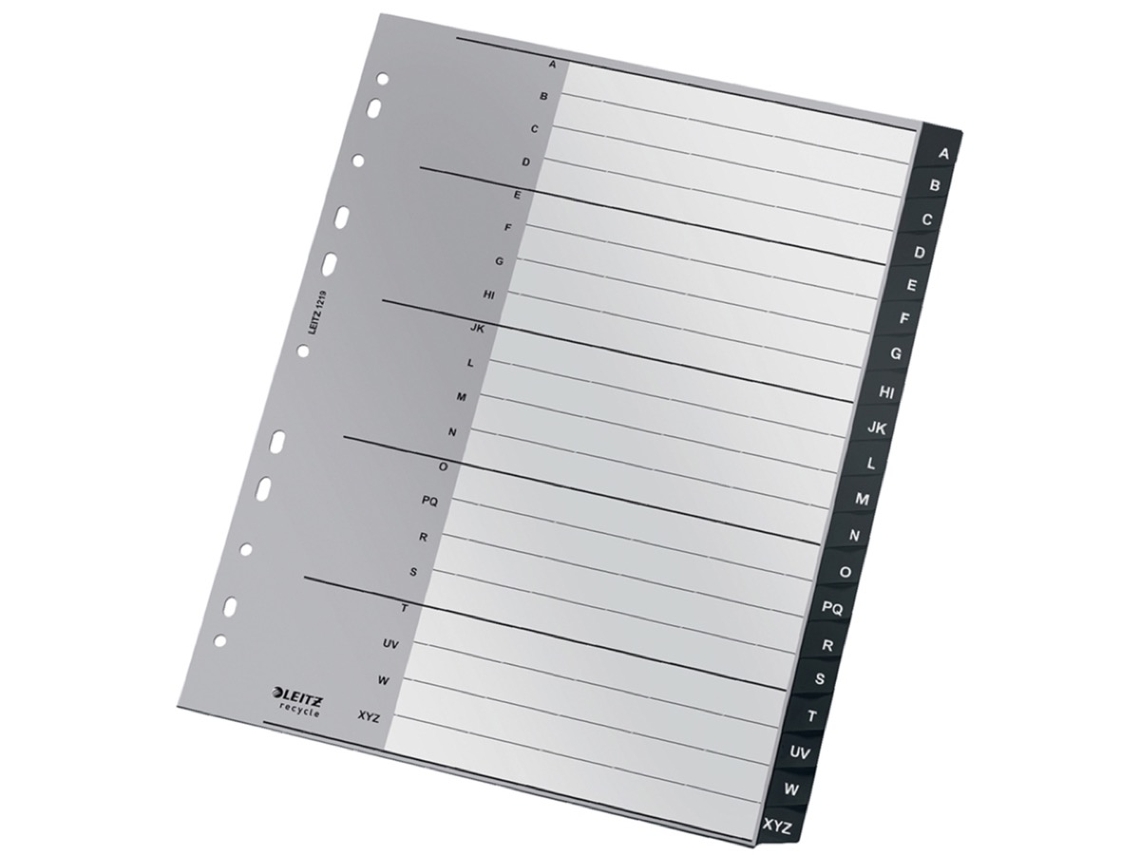 LEITZ Plástico Reciclado Separador Premium A4 Maxi Negro