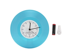 Reloj De Pared Decorativo Redondo, Silencioso, Sin Tictac, Funciona Con Pilas, 30 Cm, Azul.