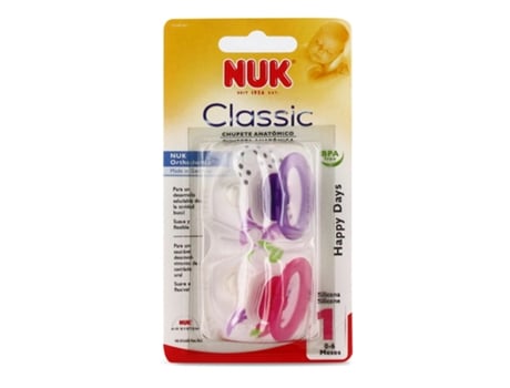 Chupete NUK 0-6 meses Silicona (2 Unidades)