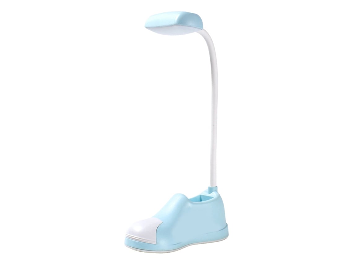 2026-lámpara De Escritorio Led Con Porta Lápices Cute Zapato Flexible Para Niños Dormitorio Lectura Verde