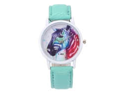 Reloj De Pulsera De Cuarzo Para Mujer Zhoulianfa F-460a, Color Verde, Estilo Moderno Para Estudiantes.