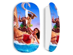 Ratón inalámbrico blanco Moana Maui Disney Anime Maniacase