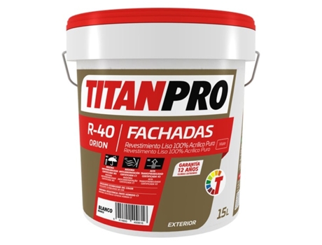 Tinta Acrílica TITAN (Blanco - 15 L)