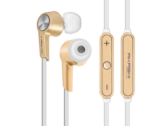 Auriculares Bluetooth AKASHI Audio HD (In Ear - Micrófono)