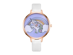 Reloj De Cuarzo Analógico Sencillo Para Mujer Zhoulianfa Con Correa Delgada De Piel Sintética, Blanco.