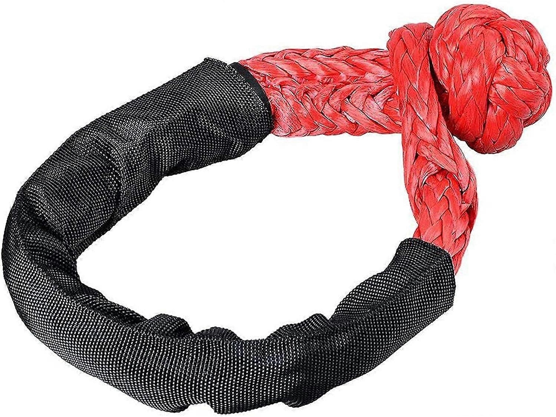 Grillete todoterreno flexible de material sintético suave con protector de funda, rojo.