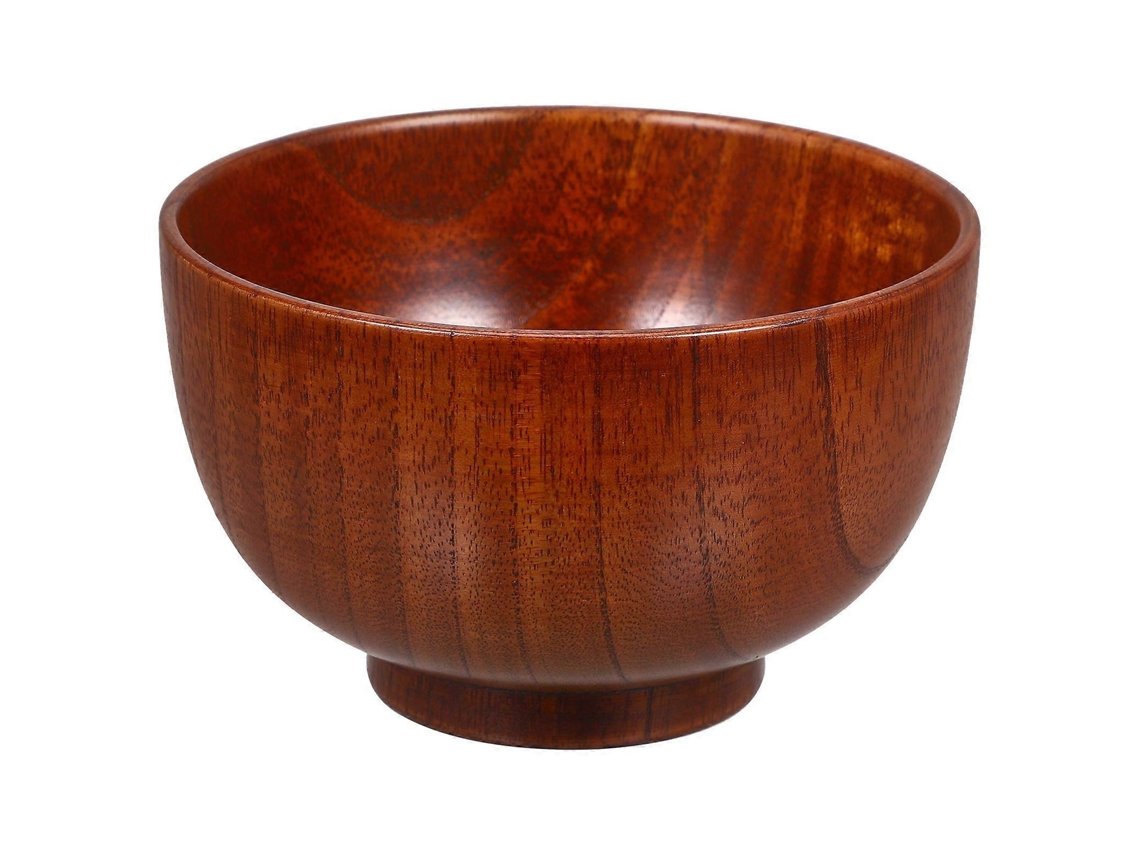 1 Pieza 13x8cm Cuenco De Madera Práctico Para Ensalada Cuenco De Frutas Creativo Y Grueso Cuenco Redondo Webake