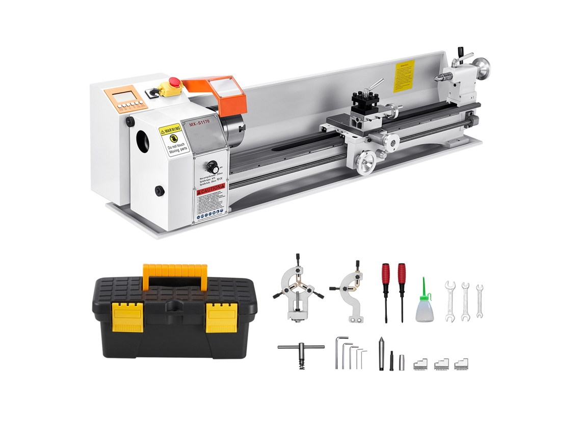 Torno para metal Succebuy de 1250 W y 2500 RPM, 220 x 1000 mm, con avance automático