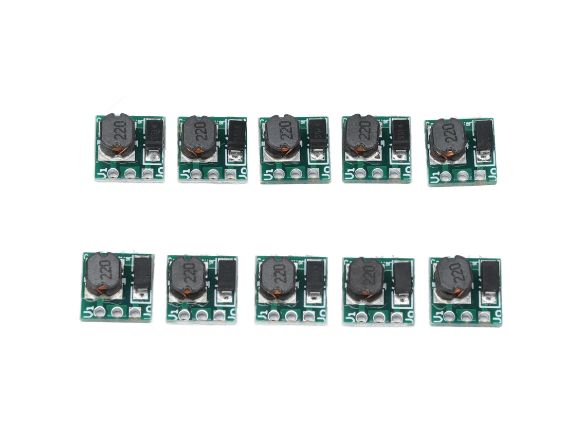 2026velora-10 Piezas Módulo convertidor elevador DC-DC 1.5V-4.2V a 5V Placa elevadora T64 Componente eléctrico