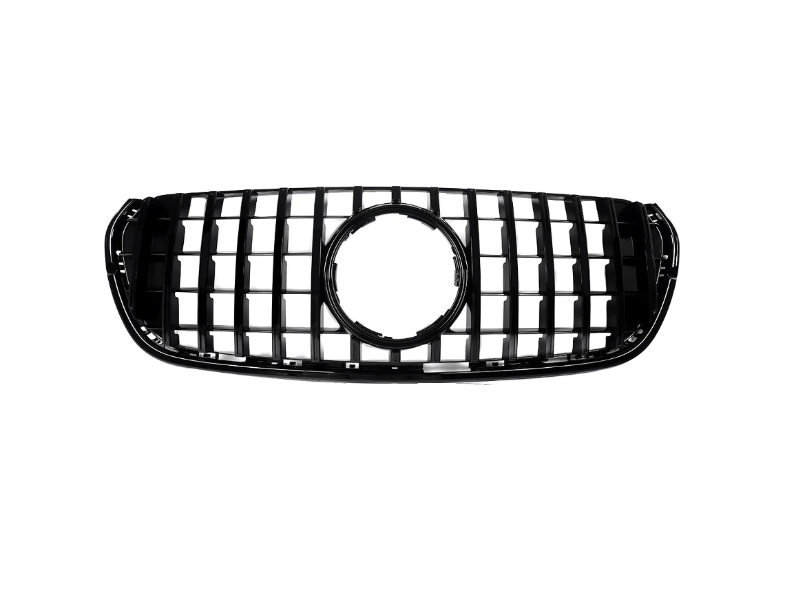 Parrilla delantera, estilo Panamericana GT, reemplazo directo, OEM, negro brillante