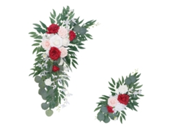 Guirnalda De Flores Artificiales Para Arco De Boda Al Aire Libre: Diseño Económico Y Duradero.
