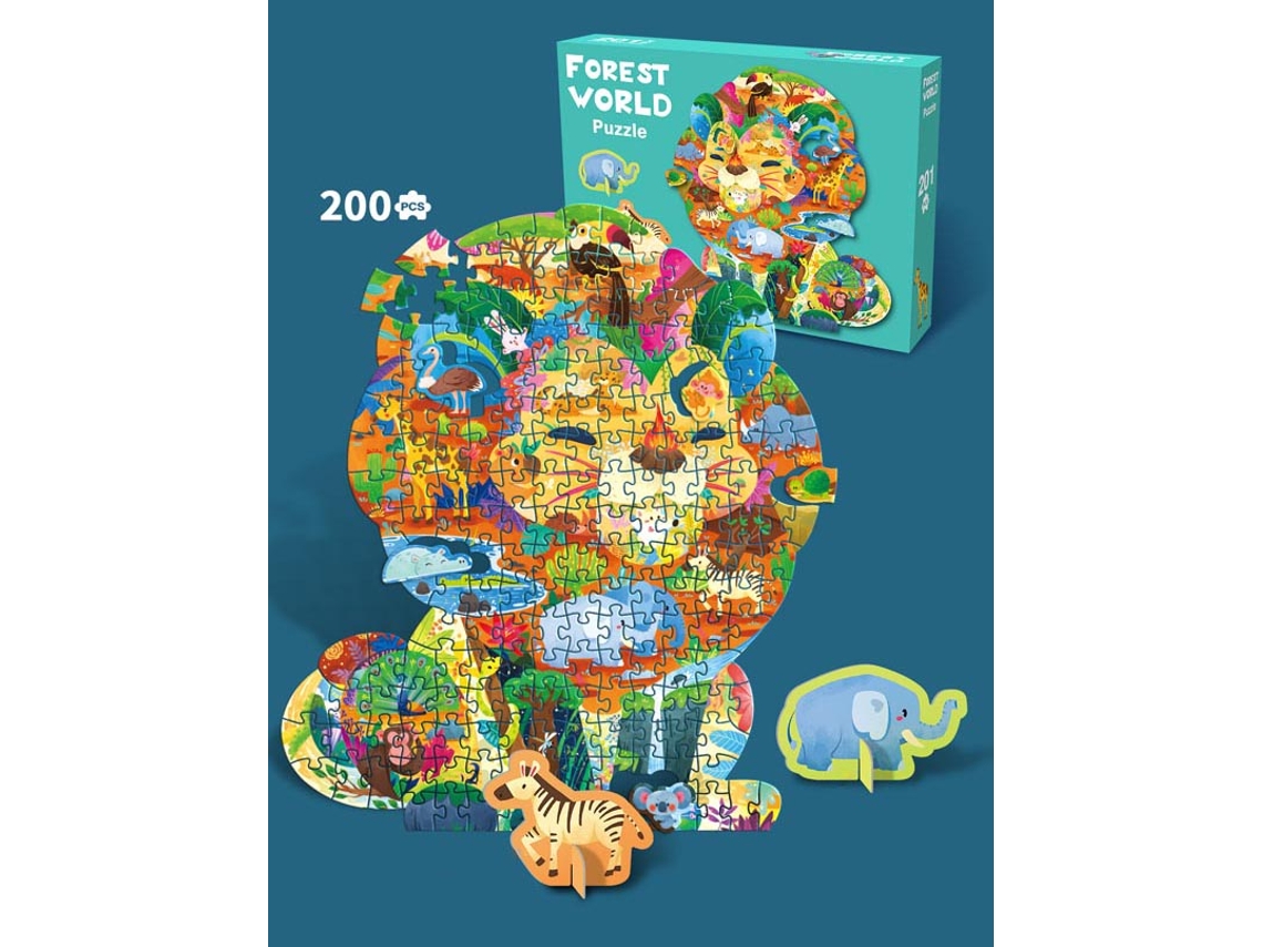 Juego de rompecabezas Safari de 200 piezas B.active
