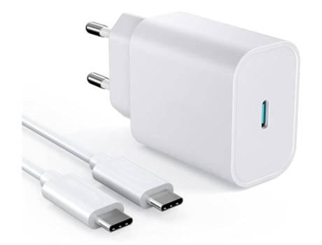 Cargador DIKUMI 25W type-c para samsung Galaxy S21 S20 S10, compatible con todos los teléfonos anteriores blanco