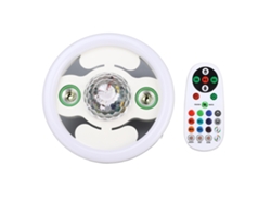 2026-lámpara Led Bluetooth Con Altavoces Dobles 48w E27 Rgb Cambio De Color Con Control Remoto Inalámbrico 86‑265v