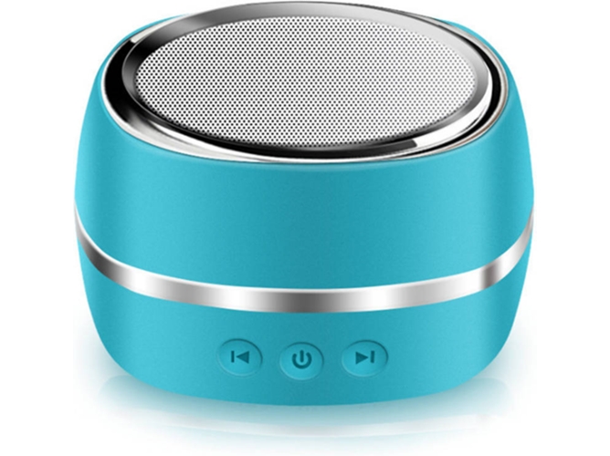 Mini Altavoz Bluetooth WJS 840079103154 (Inalámbrico Azul)