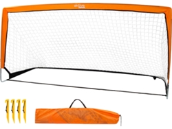Portería de Fútbol AKTIVE (Poliéster - 200 x 100 x 100 cm - Naranja)