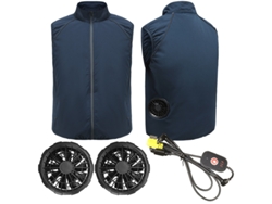 Chaleco Refrescante Chrui Con Ventilador Integrado Para Verano (azul Marino, M)