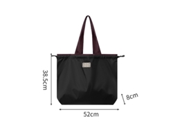 Bolsa de almacenamiento plegable y reutilizable de gran capacidad de Digitallab (negra)