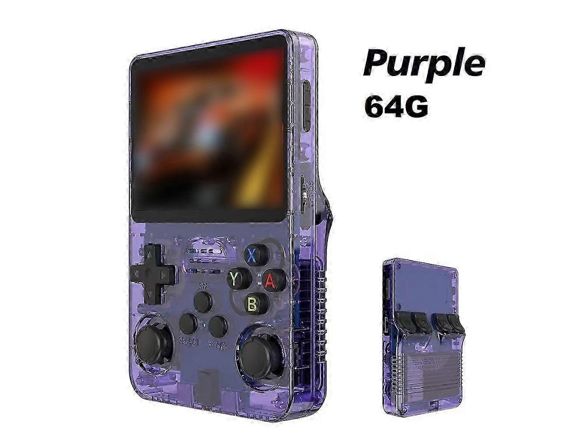 Consola De Videojuegos Portátil Retro R36s Con Sistema Linux Y Pantalla Ips De 3,5 Pulgadas, Nueva