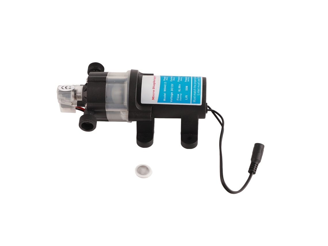 Bomba De Refuerzo Autoadmisible Eléctrica De Diafragma Mini, Ruido Bajo, Filtro Removible, Dc12v 80w