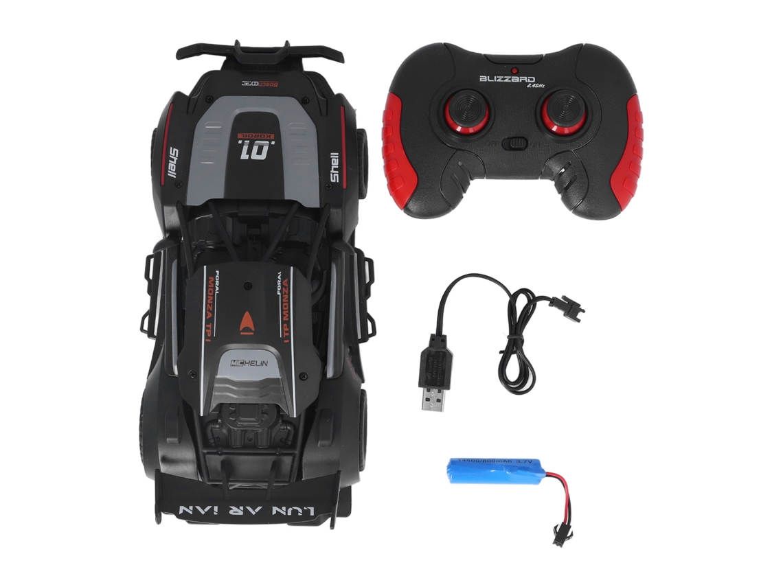 -coche De Carreras De Derrape Rc 2.4ghz Con Control Remoto, 2 Puertas Abiertas, Juguete Para Niños, Negro