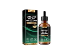 Gotas de aceite de orégano orgánico para uso oral.