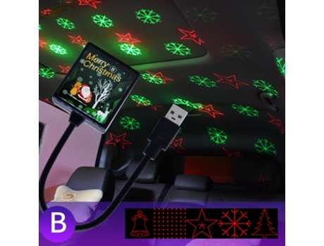 Adorno de Navidad Adornos Navideños Patrón Movimiento Modelos Continuo Patrones Usb Rgb (5 m)