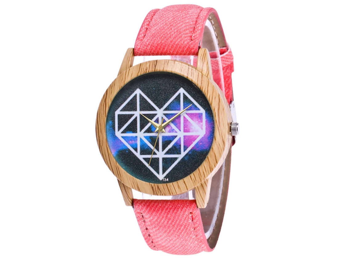 Reloj De Pulsera Unisex Casual Zhoulianfa Con Movimiento De Cuarzo, Color Rosa.