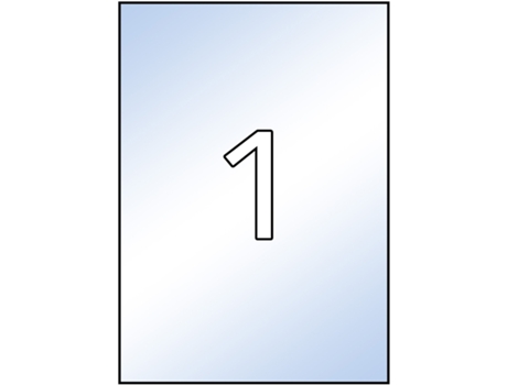 Etiquetas Adhesivas Transparentes con Purpurina APLI (Transparente - 210 X 297 mm)