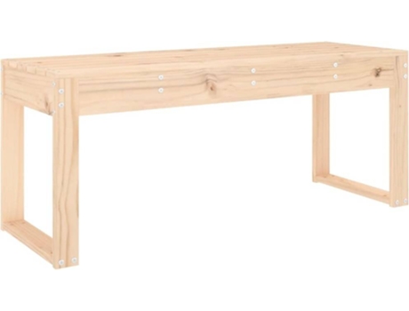 Banco de jardín madera maciza de pino VIDAXL (110x38x45 cm)