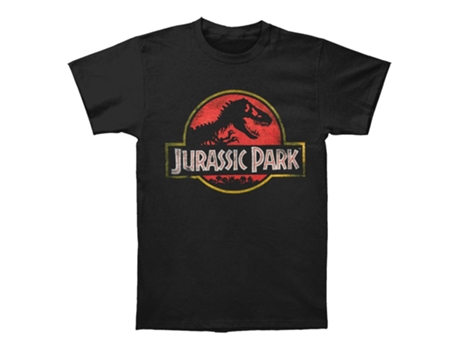 Camiseta ROCKINSTONE con logo de Jurassic Park (Algodón - M)