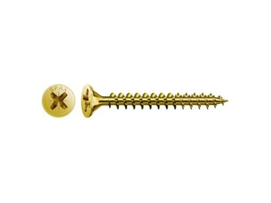 Caja de tornillos SPAX 4081020450451 Tornillo de madera Cabeza plana (4,5 x 45 mm)