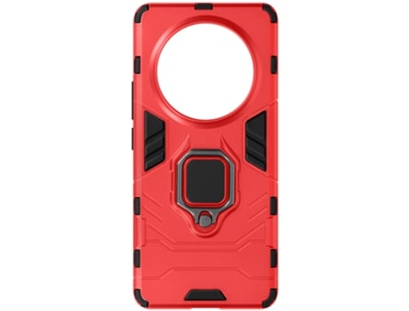 AVIZAR Carcasa para Realme 12 Pro 5G y Pro Plus 5G Antigolpe Anilla Metálica Rojo