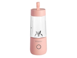 Licuadora personal portátil, mini exprimidor eléctrico USB de 350 ml para batido de jugo de frutas rosa -THJR718 S/BRAND
