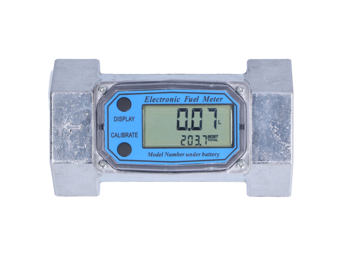 Medidor de flujo de turbina electrónico digital para combustible, agua, gas y aceite, 2 pulgadas, 2,3 V-3,3 V, LLW-50