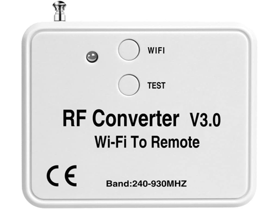 Convertidor De Radiofrecuencia (rf) Para Control Remoto Wifi De 240-930 Mhz Para Puertas.
