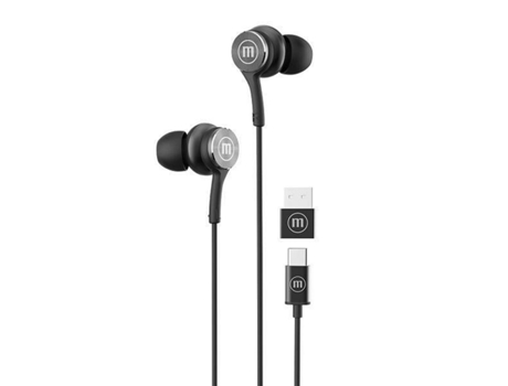 Auriculares con Micrófono MAXELL XC1 (Negro)