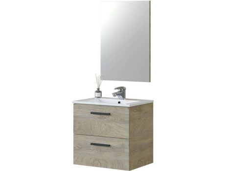 Mueble de Baño ARKITMOBEL Aruba (Roble Alaska - Melamina, Aluminio, PVC - 57 x 60 x 45 cm)