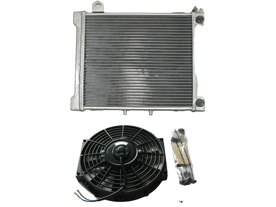 Radiador de aleación de aluminio, compatible con DS650, montaje frontal, rendimiento de refrigeración mejorado, construcción OEM duradera