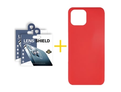 Conjunto de Protectores de Pantalla para iPhone 13 SKYHE Silicona Líquida Rojo (2un)