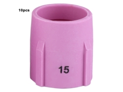10 Piezas Boquilla Cerámica Gas Lens 53n89 Para Torcha De Soldadura Tig (53n87, 53n88 Compatibles)