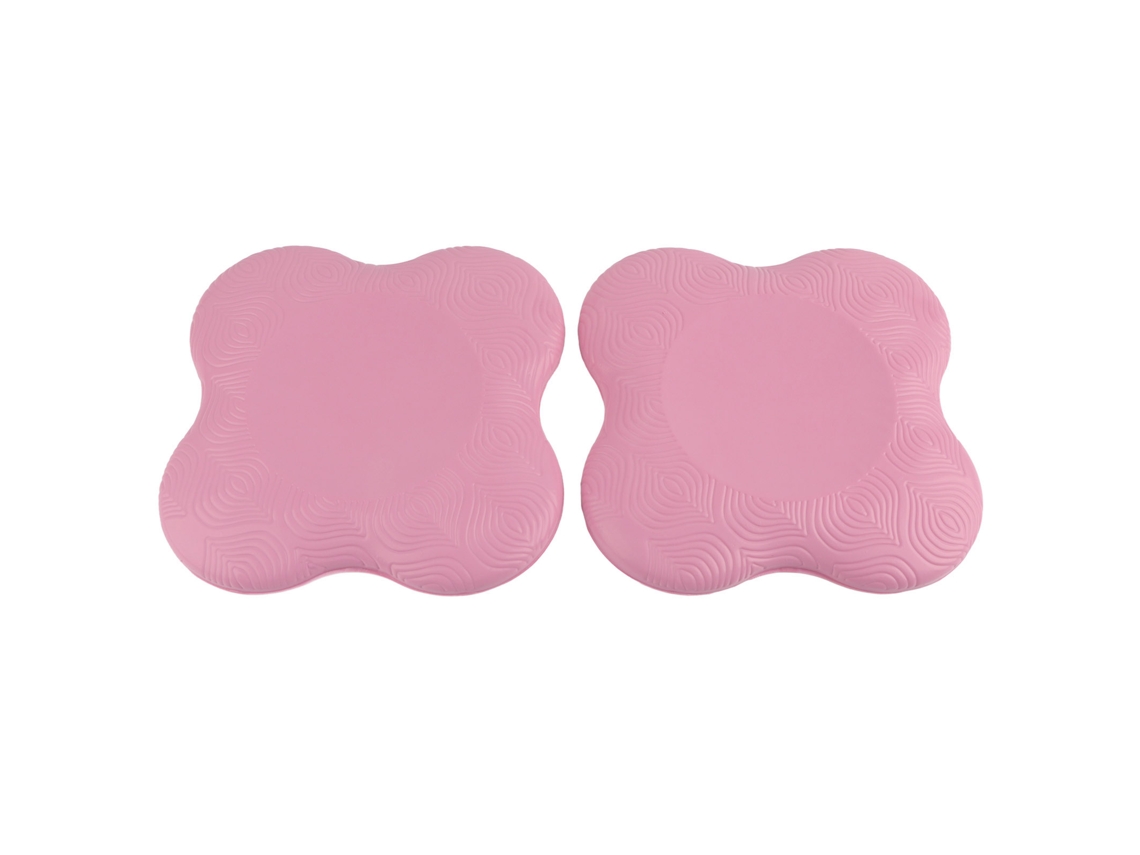 2026-2 Piezas Protector De Rodillas Y Codos Para Yoga Colchoneta Pu Antideslizante Doble Lado Entrenamiento Rosa