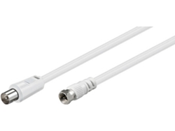 Cable de Antena GOOBAY (Coaxial - Blanco)