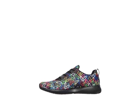 Zapatillas para Mujer SKECHERS Vegana Bobs Squad Starry Love (Negro - 36)