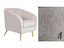 Sillon Poliester Metal Gris 70x68x73cm