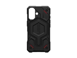 Funda Magsafe Antibacterial Collection Monarch para iPhone 16 UAG Acrílico Negro